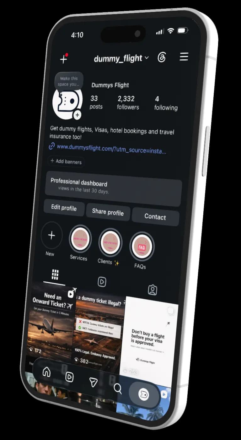 DummysFlight Instagram profile